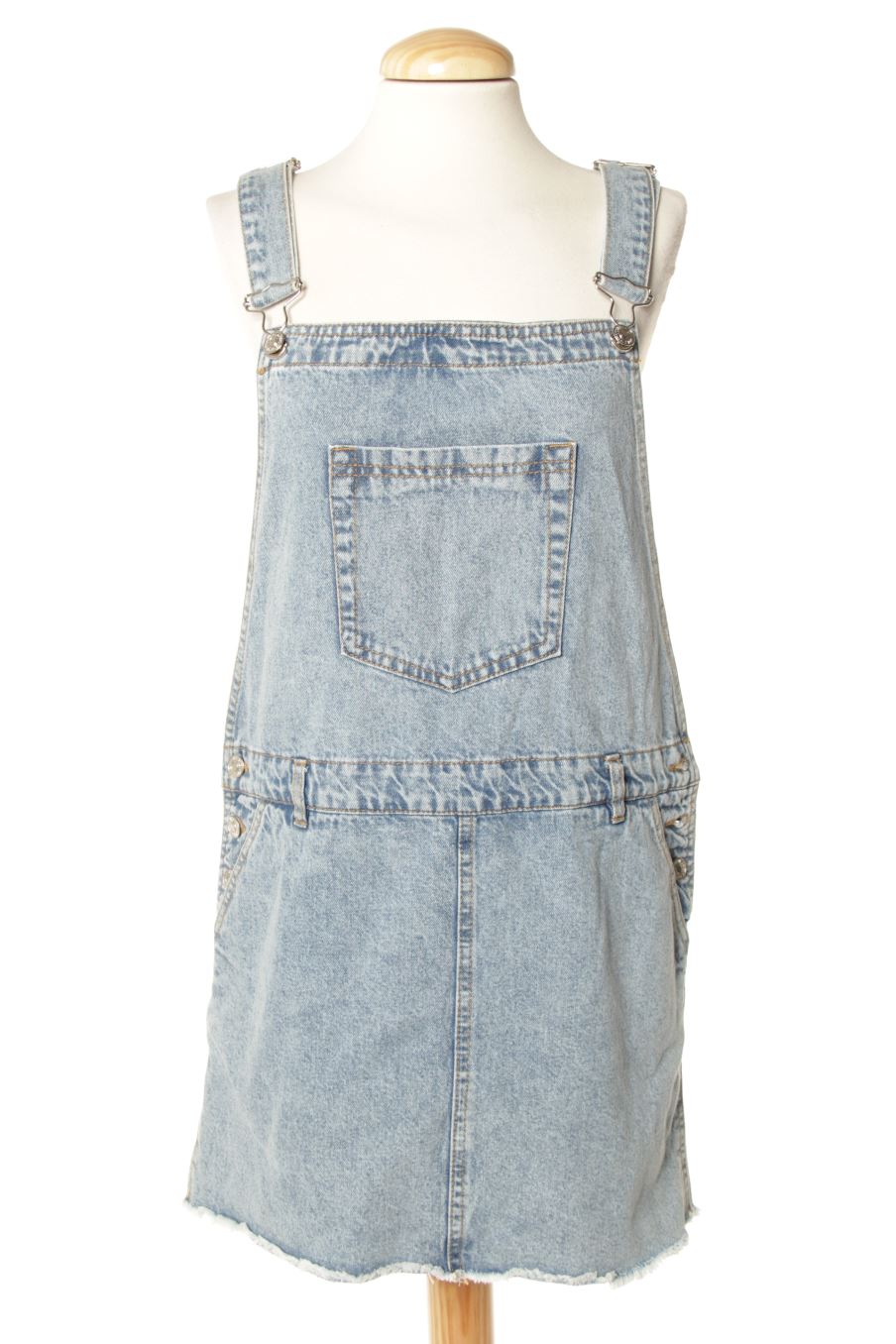 Einfaches Kleid von Mango Größe S, Farbe Blau, aus Jeanskleidung für