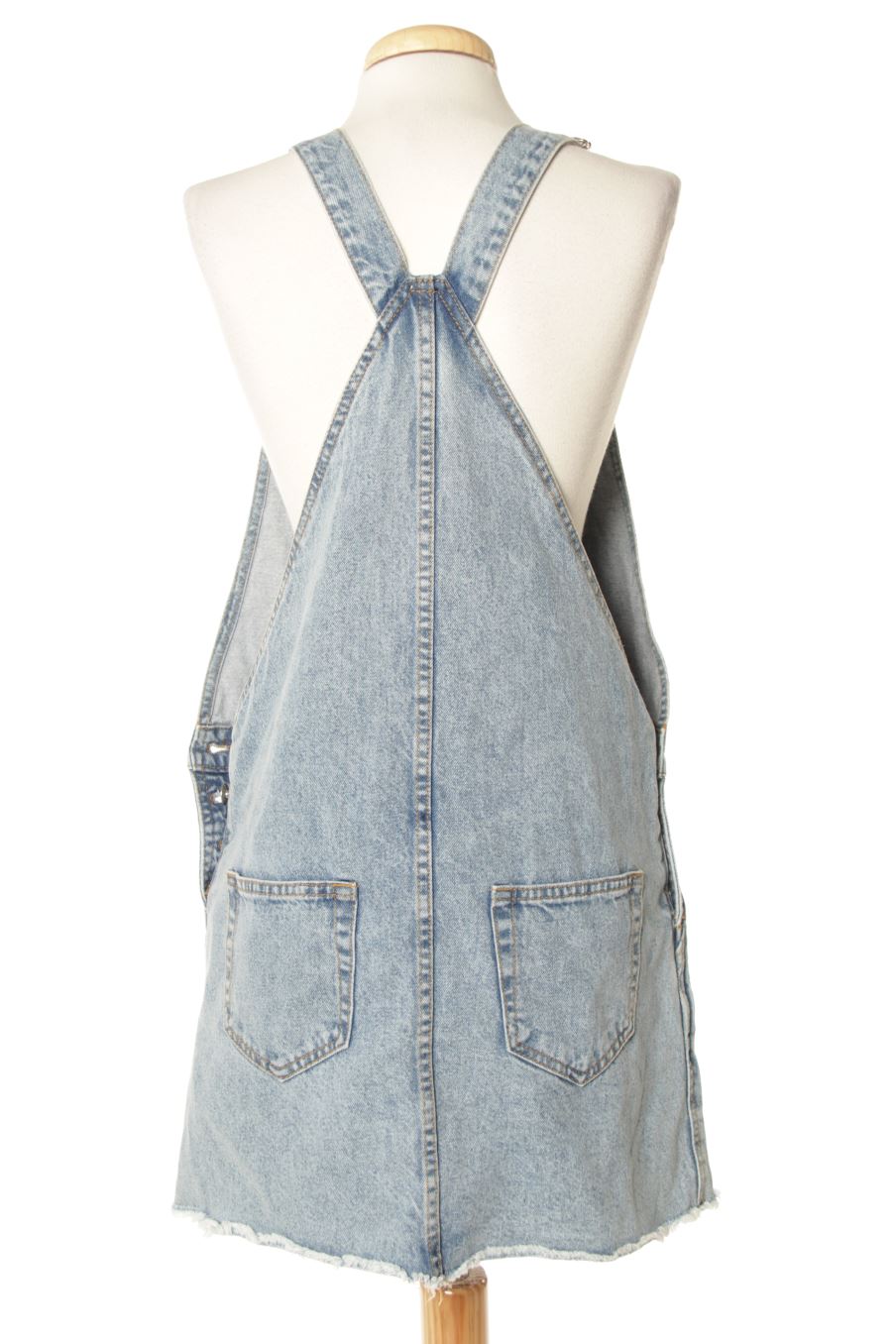 Einfaches Kleid von Mango Größe S, Farbe Blau, aus Jeanskleidung für