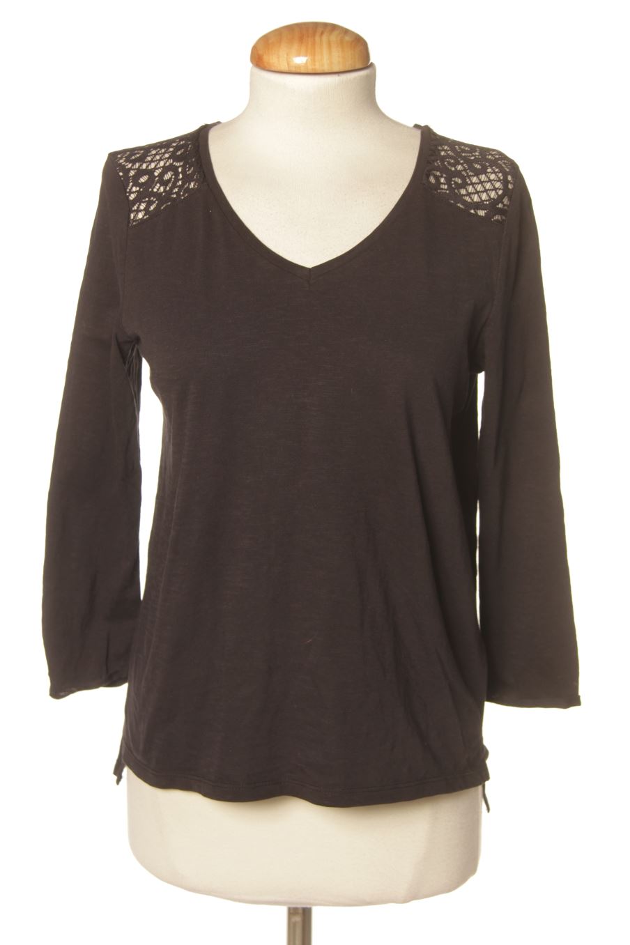 Langärmeliges T-Shirt von Esprit Größe XS, Farbe Marineblau, für