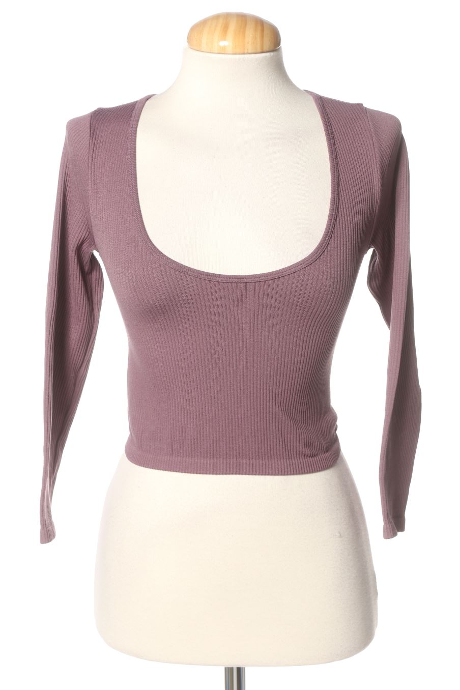 Camiseta manga larga de Zara de la talla S, de color morado