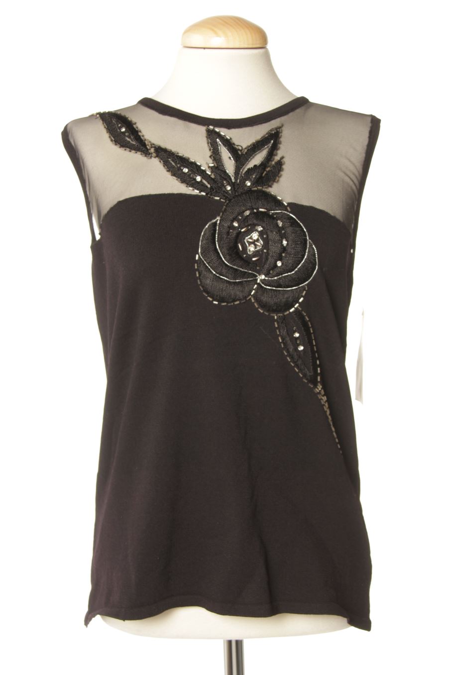 Top de Mary Lides de la talla Única, de color negro