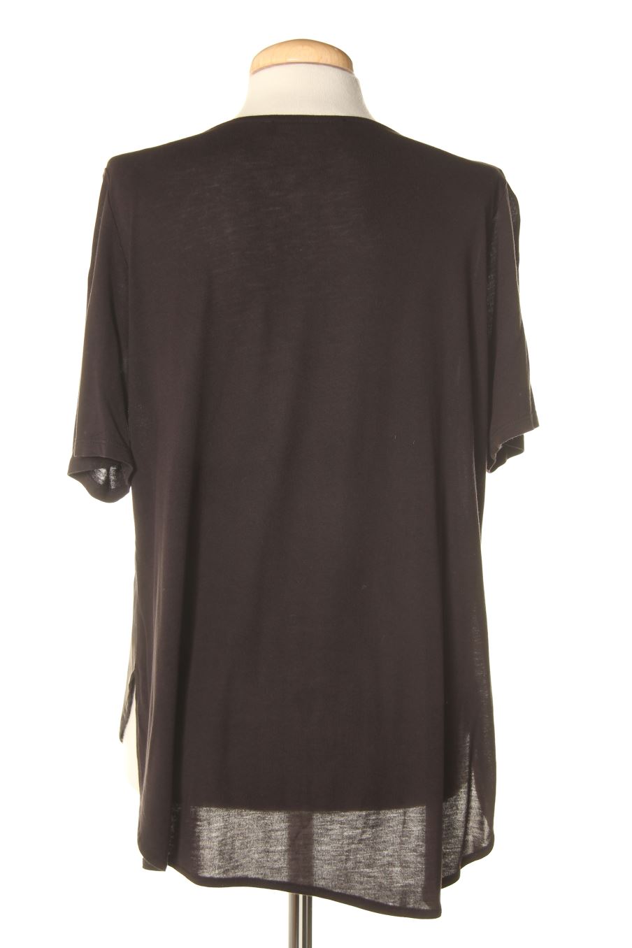 Blusa de manga corta de PERCENTIL de la talla S, de color negro