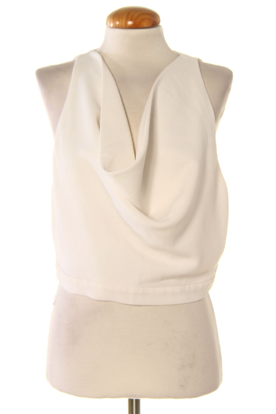 Top Zara de la taille L, de couleur blanc