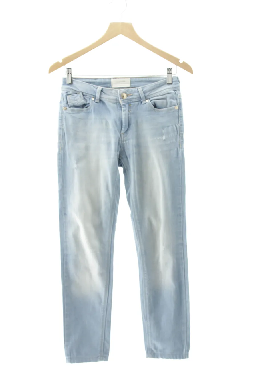 Jeans Stradivarius de la taille 38, de couleur bleu de denim