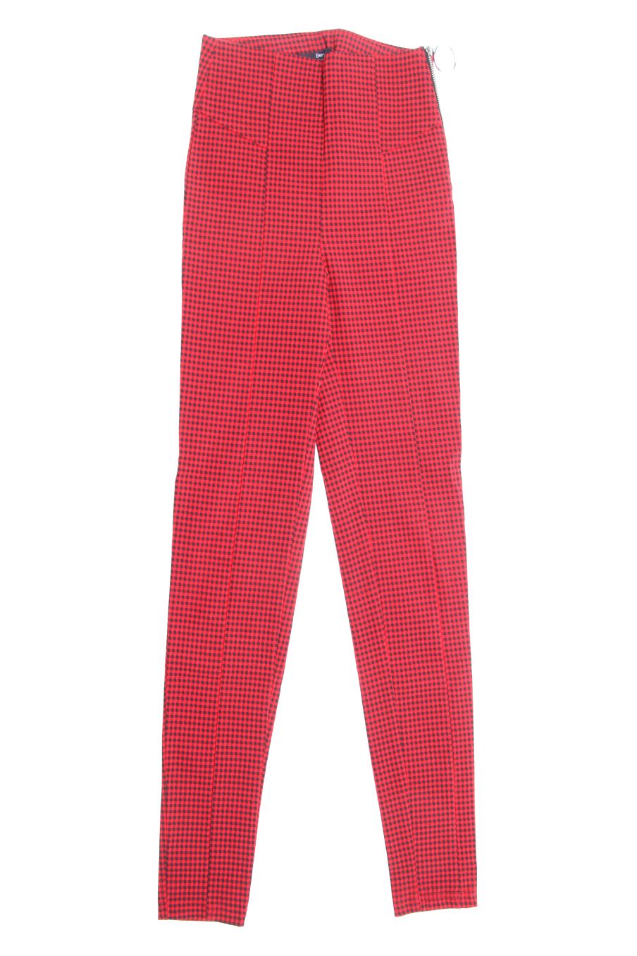 Pantalón Casual de Bershka de la talla XS, de color cuadros