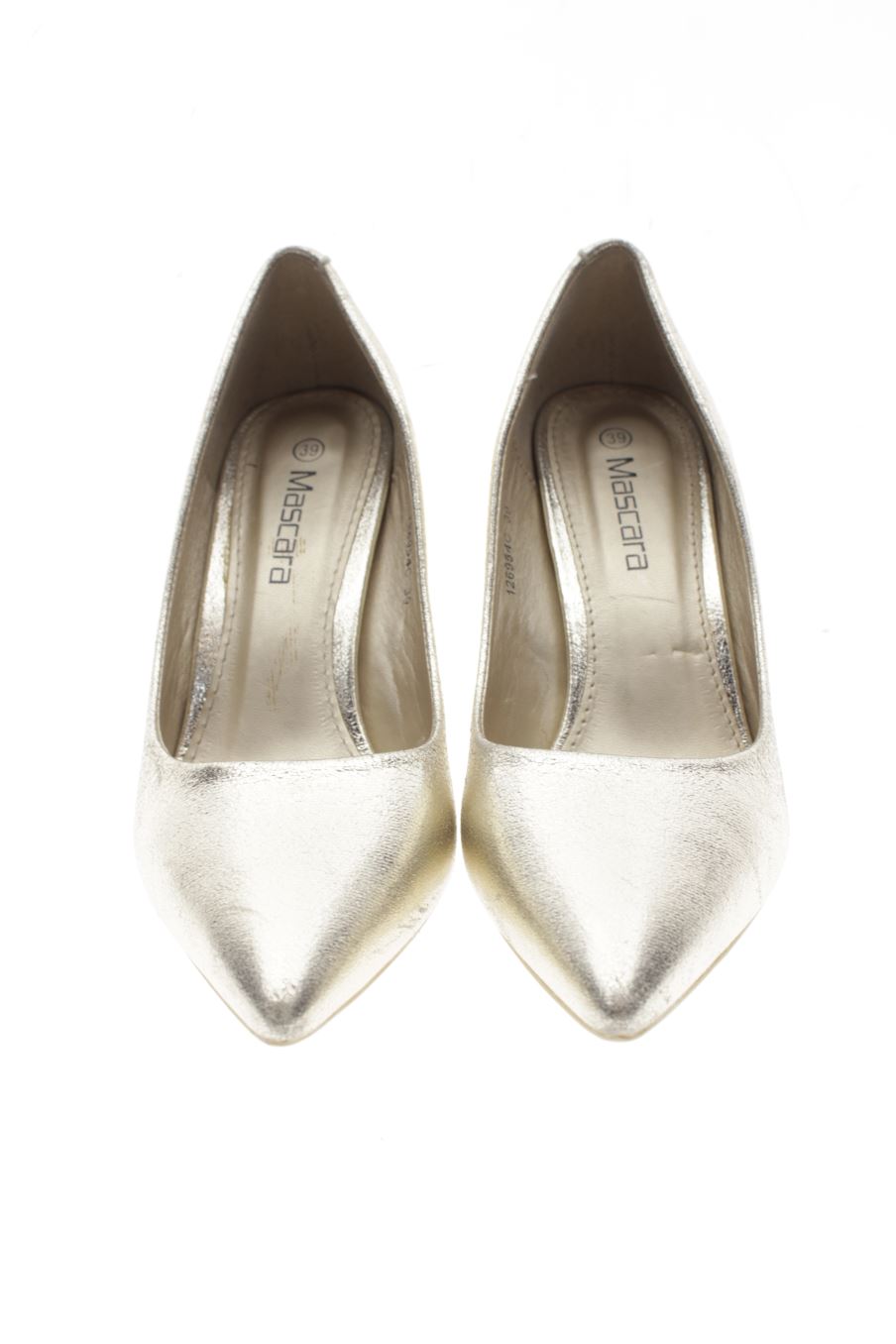 Zapatos de tacon de Mascara de la talla 39, de color dorado de
