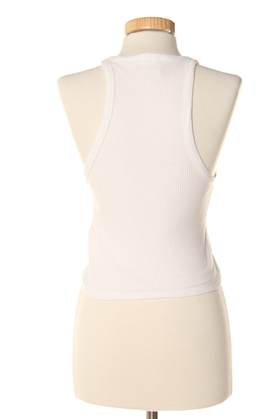 Camiseta sin mangas de Zara de la talla M, de color blanco