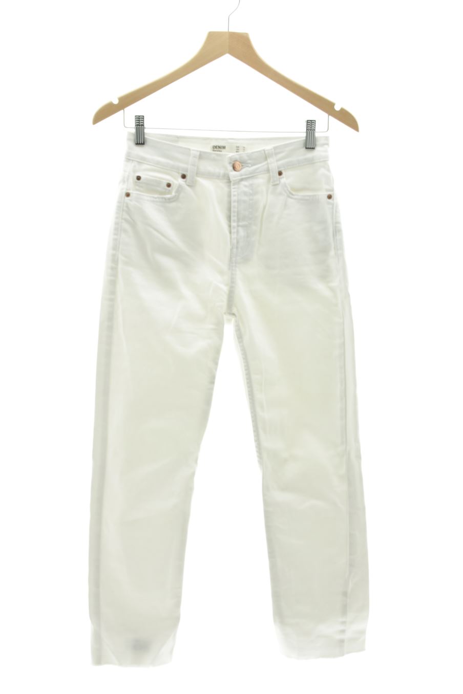 Jeans de Bershka de la talla 34, de color bianco