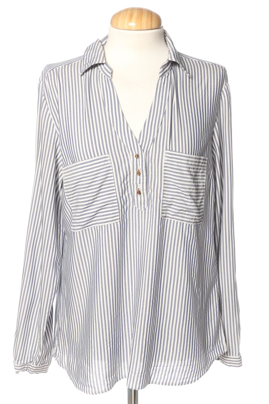Blouse à manches longues Naf Naf de la taille 38, de couleur rayures