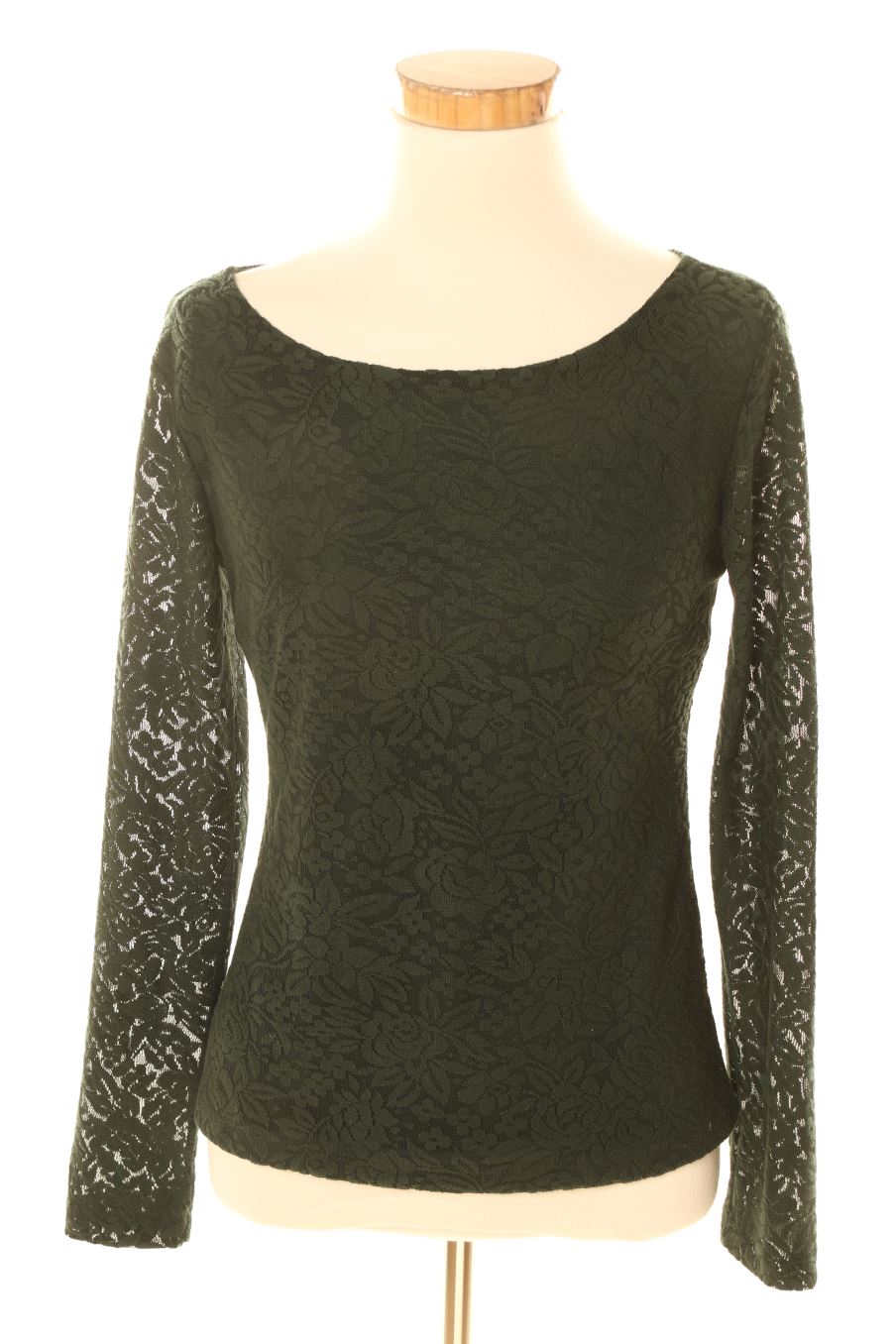 Blouse à manches longues Zara de la taille S, de couleur vert