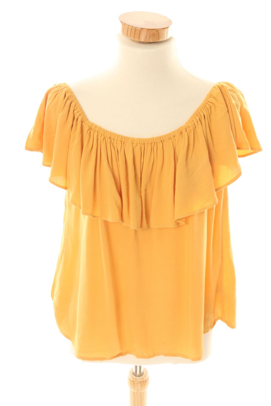 Blouse à manches courtes Forever 21 de la taille S, de couleur moutarde