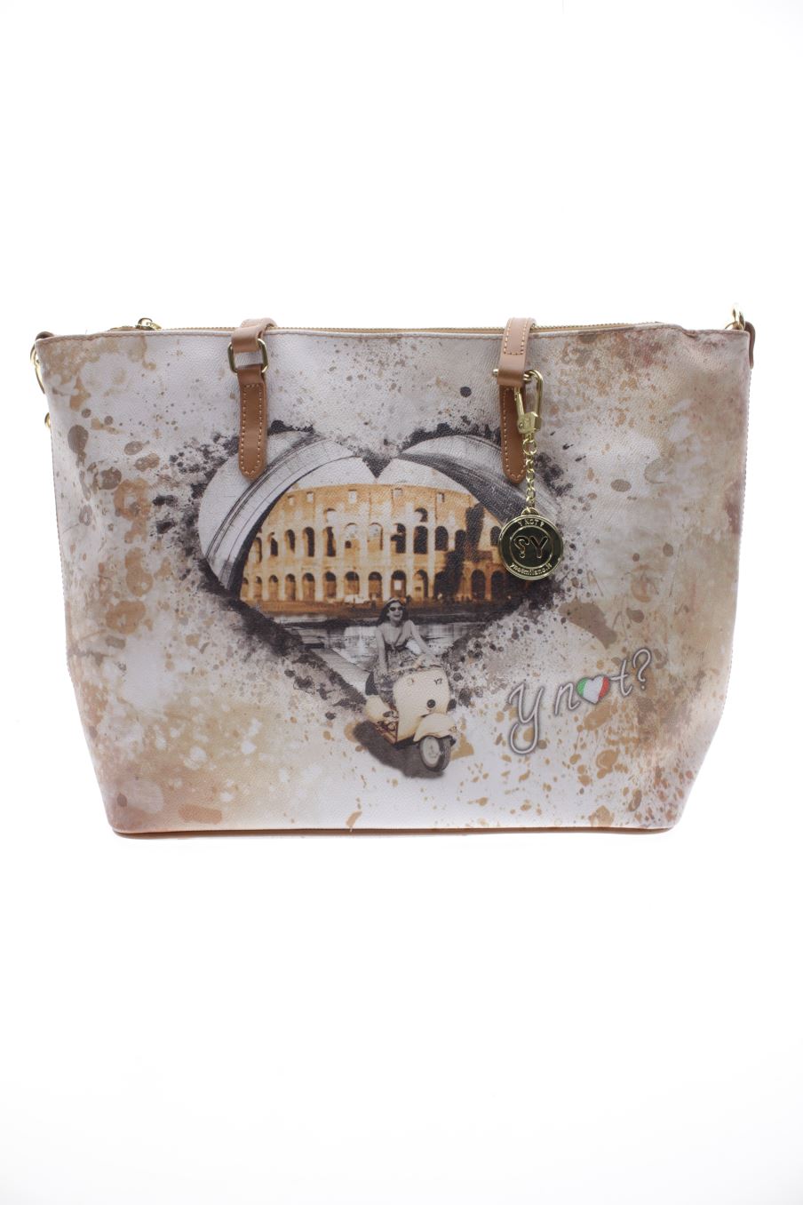 Bolso de Hombro Beige de Y Not?