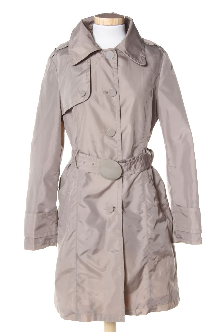 Gabardina de Mng de la talla L, de color gris