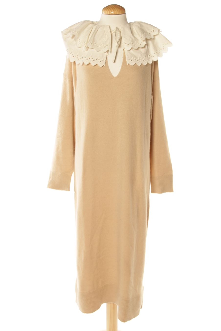 Robe casual Zara de la taille L, de couleur beige