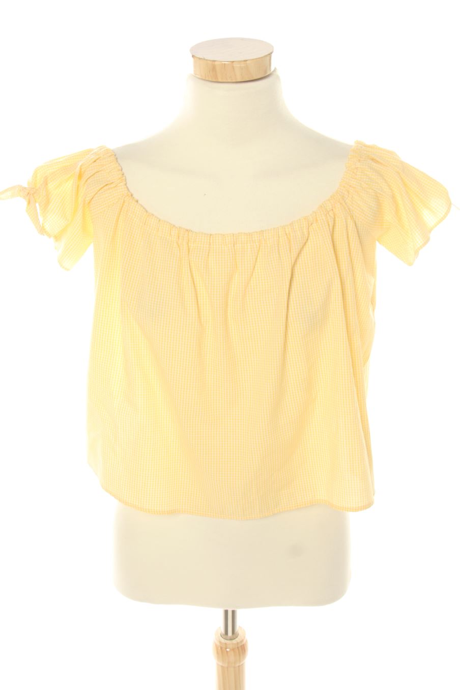 Blouse à manches courtes Easy wear de la taille M, de couleur jaune