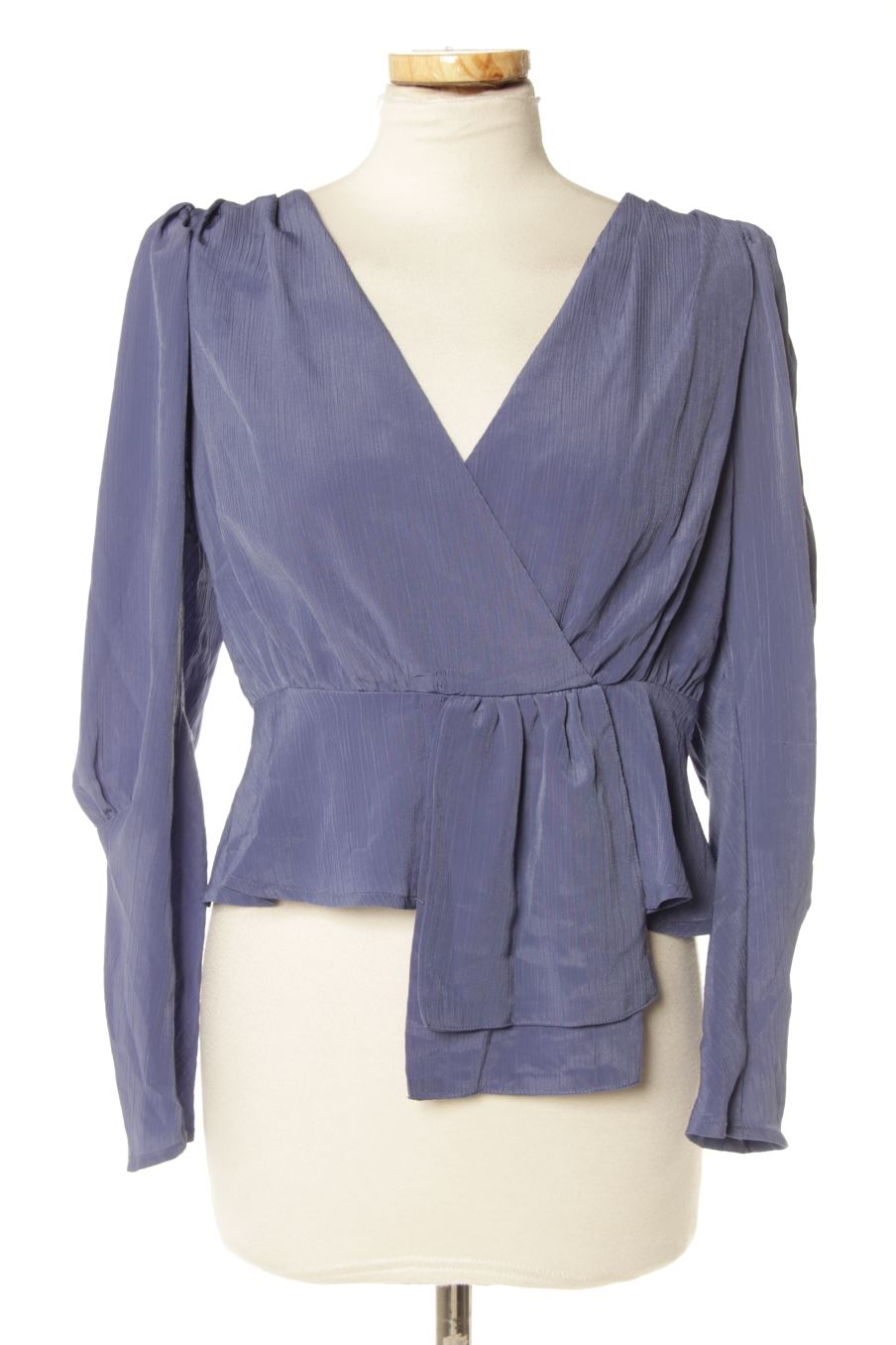 Blouse à manches longues Camaieu de la taille S, de couleur bleu