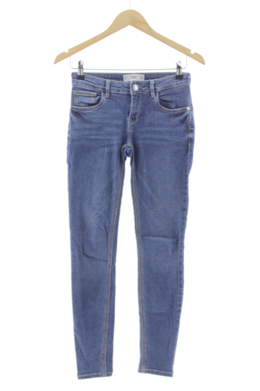 Vaquero de Mango de la talla 34, de color azul de ropa vaquera