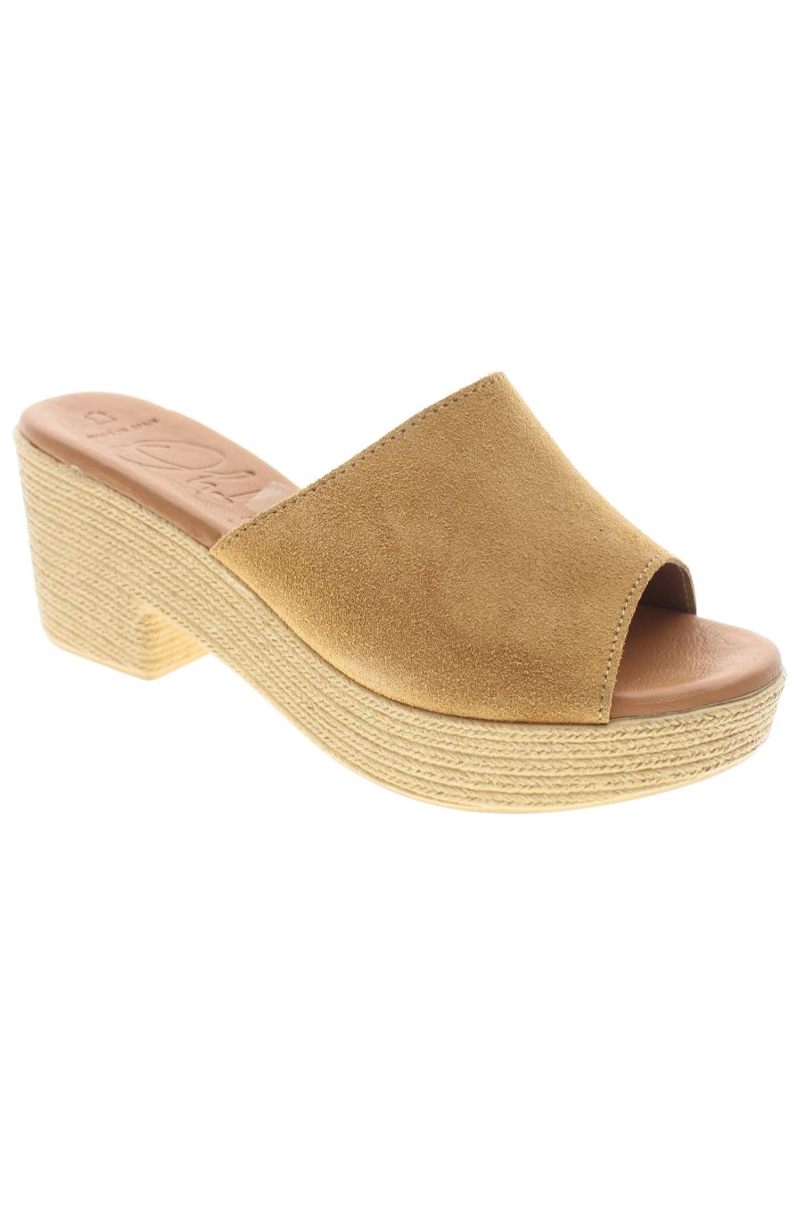 Sandalias tacon de Oh my Sandals de la talla 39, de color beige de