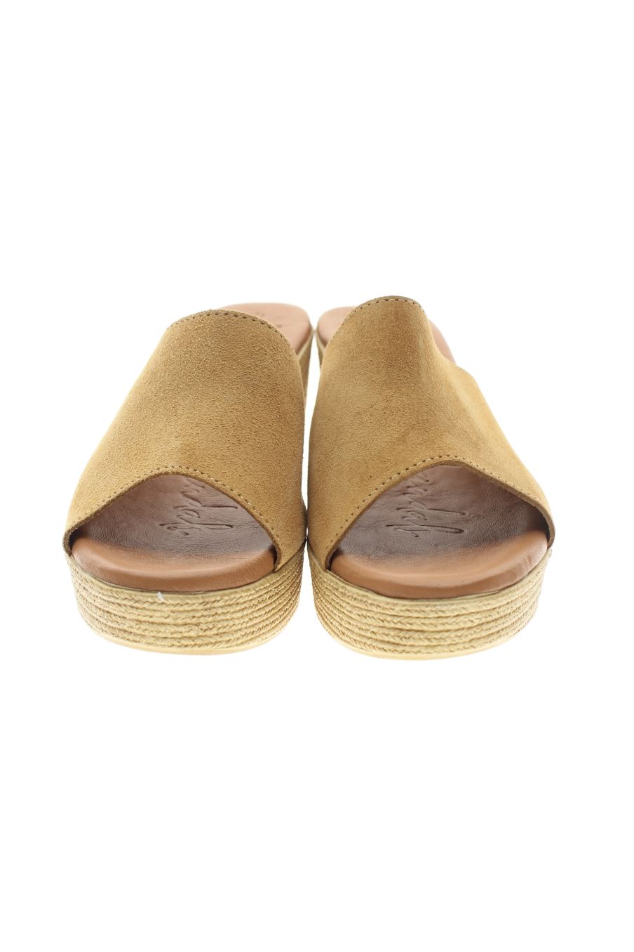 Sandalias tacon de Oh my Sandals de la talla 39, de color beige de