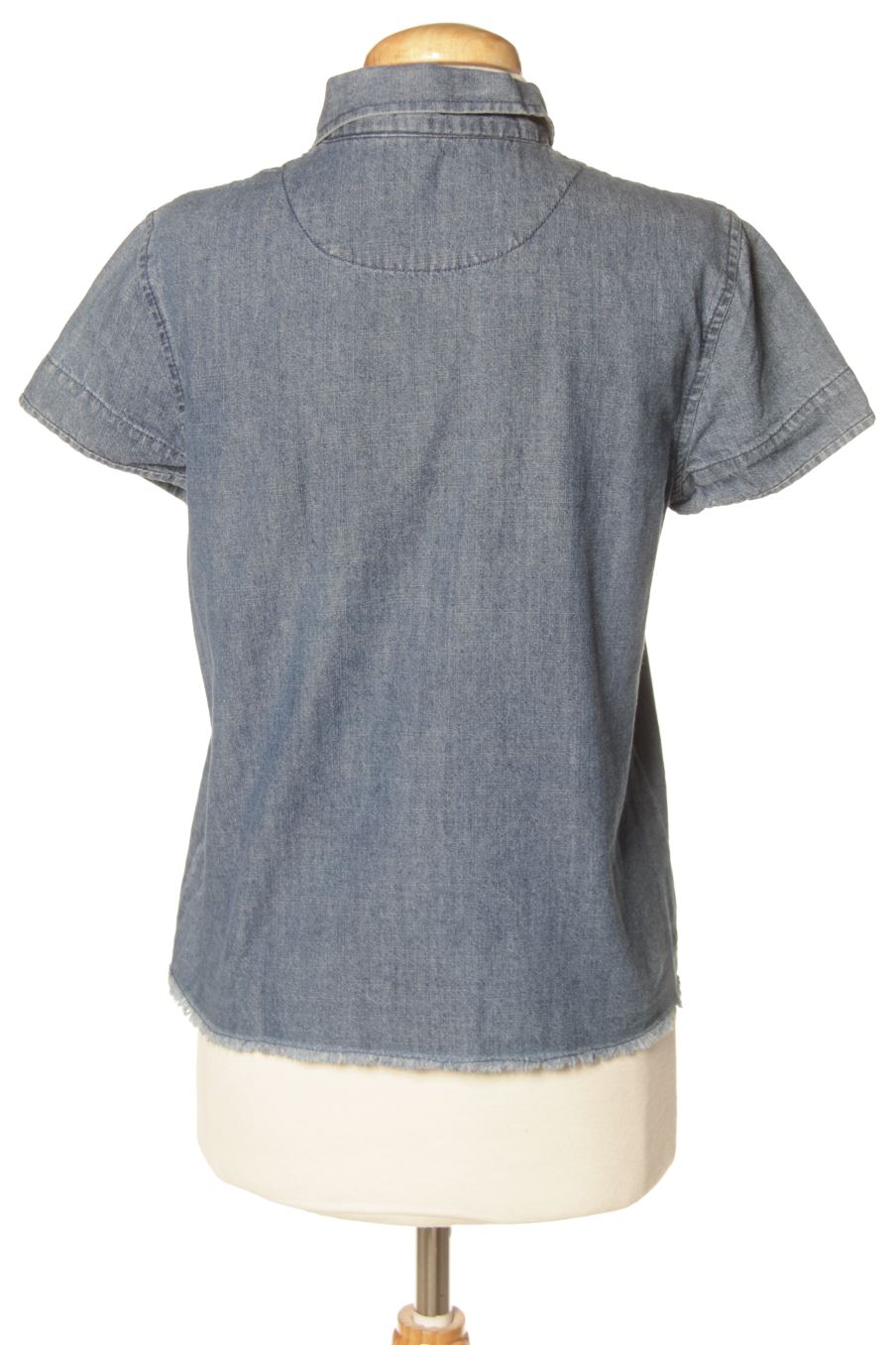Blusa de manga corta de Pull & Bear de la talla S, de color azul
