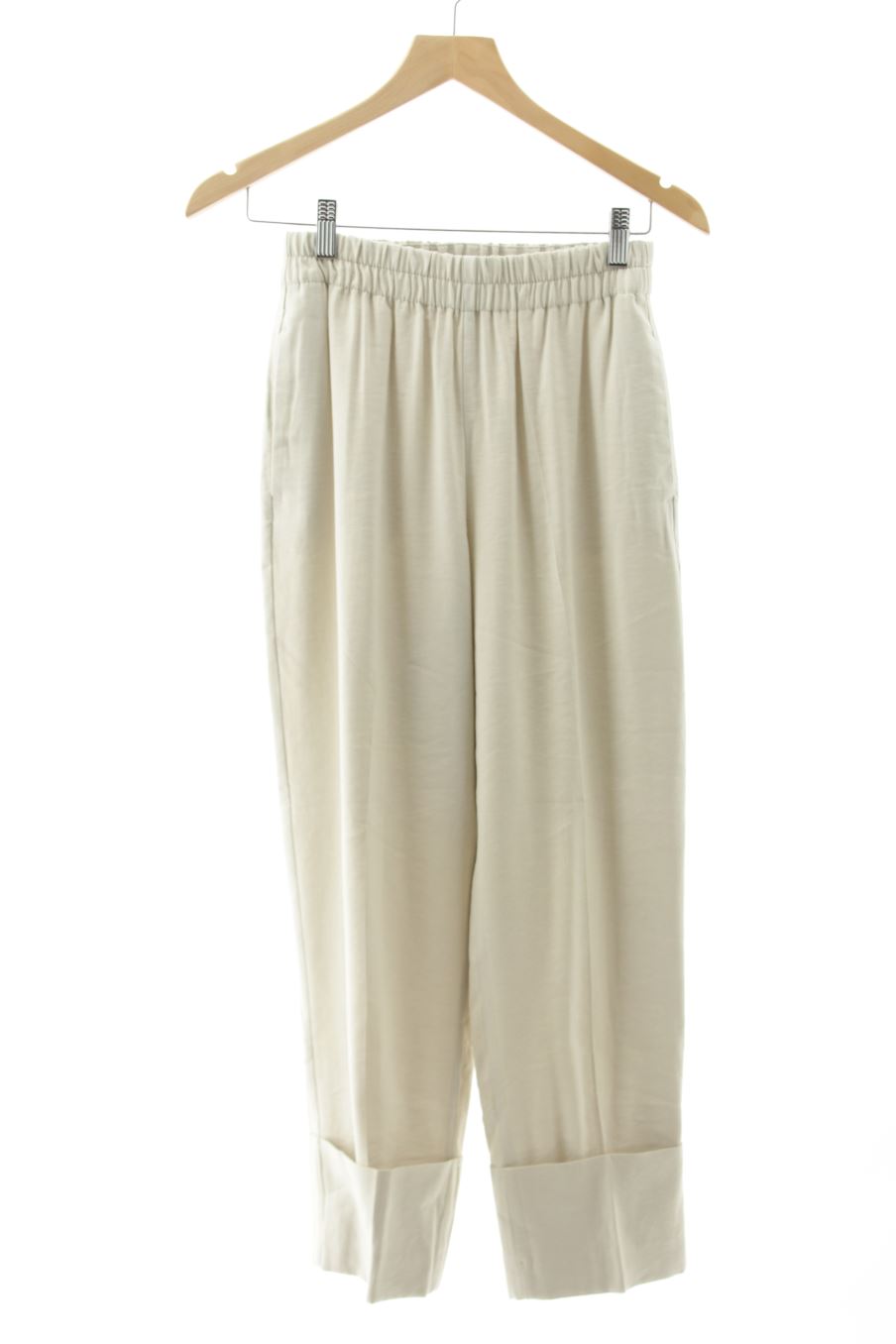 Pantaloni casual de Zara de la talla XS, de color beige