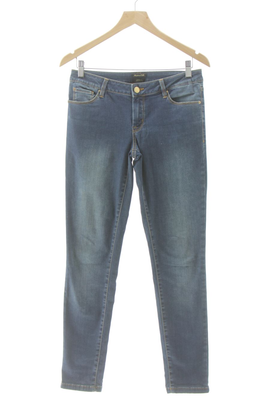 Jeans Massimo Dutti de la taille 38, de couleur bleu de denim