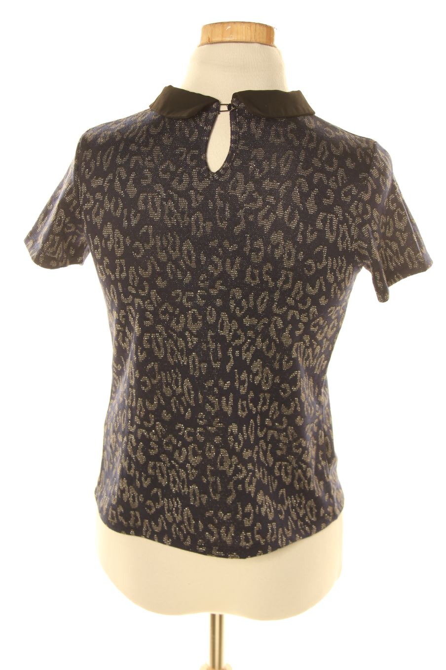Blouse à manches courtes Camaieu de la taille XS, de couleur bleu marine