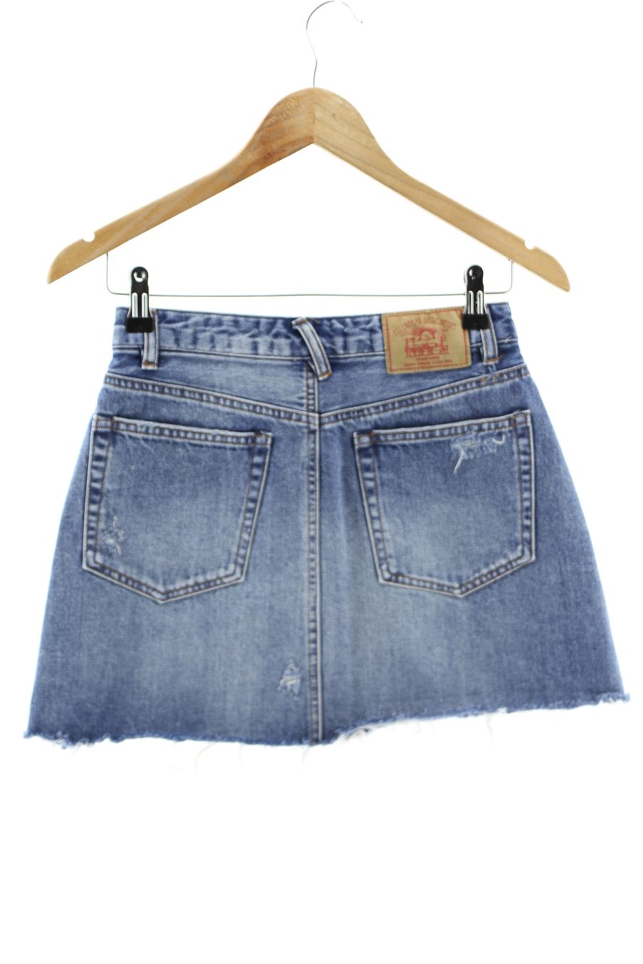 Jupe Pull & Bear de la taille S, de couleur bleu de denim