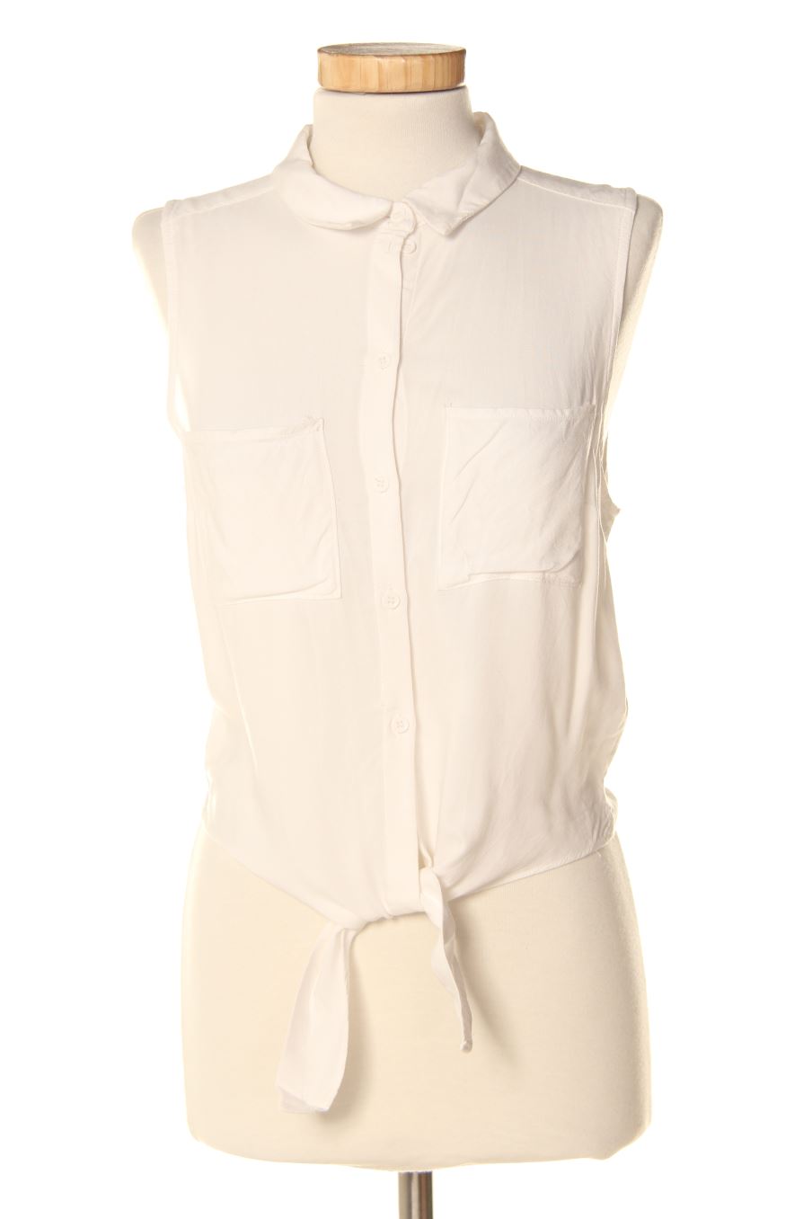 Camisa sin mangas de H&M de la talla 36, de color blanco