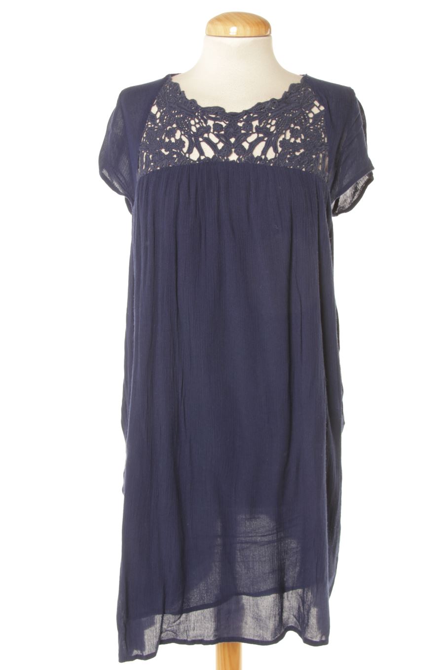 Robe casual Trafaluc de la taille S, de couleur bleu marine