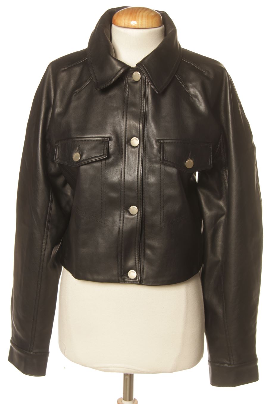 Blouson Mango de la taille S, de couleur noir de synthétique