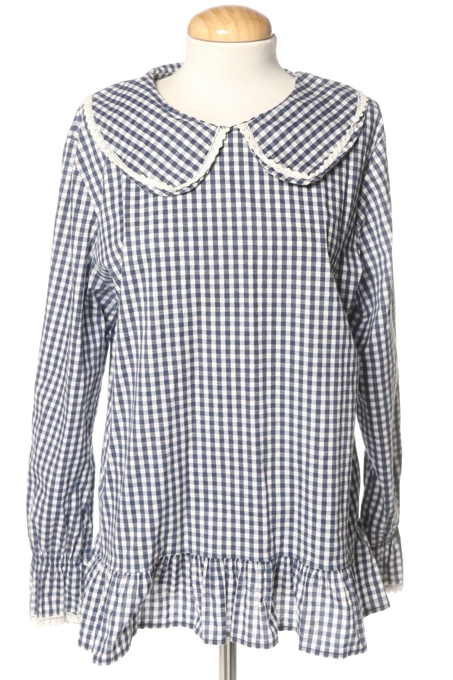 Blusa de manga larga de PERCENTIL de la talla M, de color cuadros