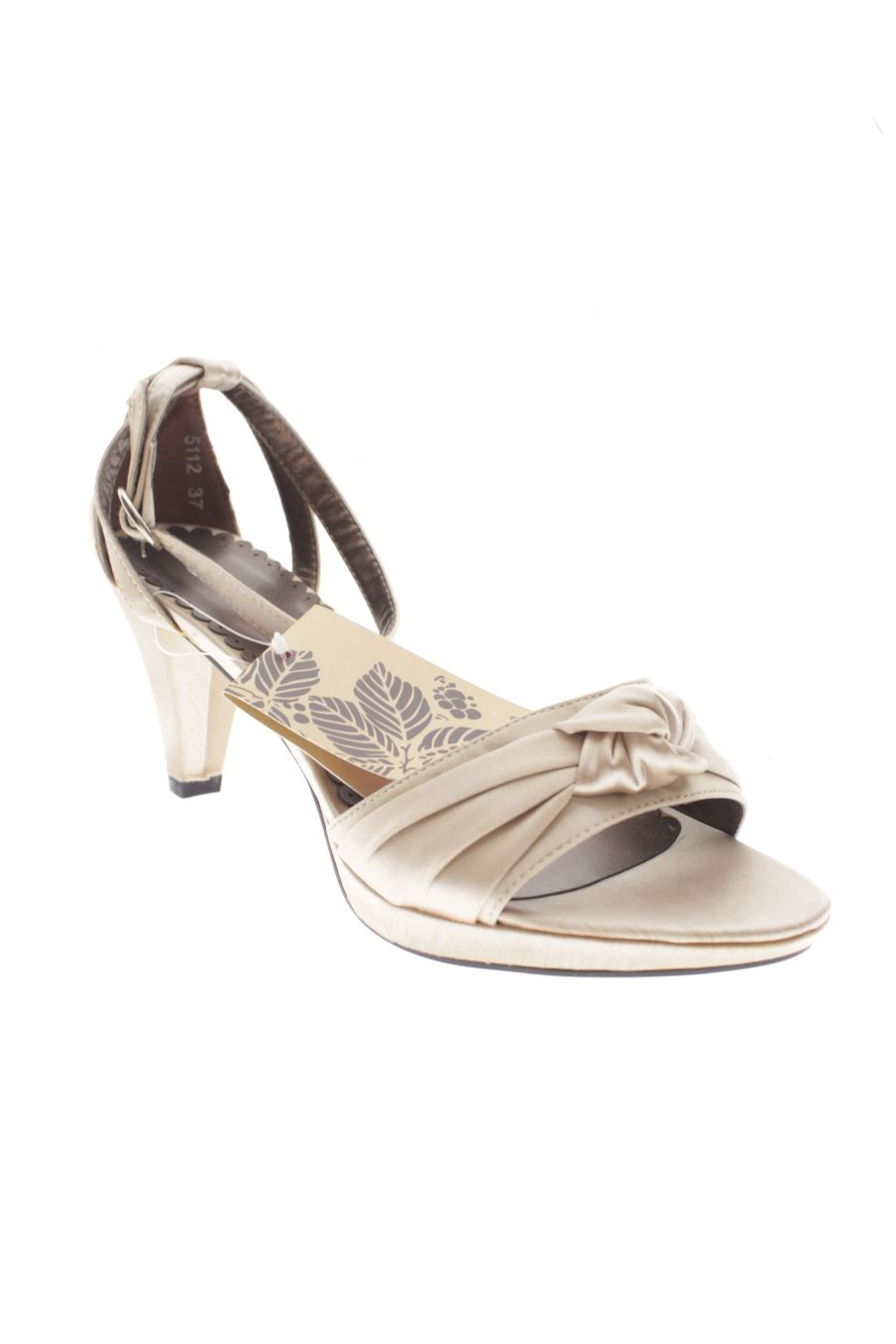 Sandalias tacon de Garque de la talla 37, de color beige de