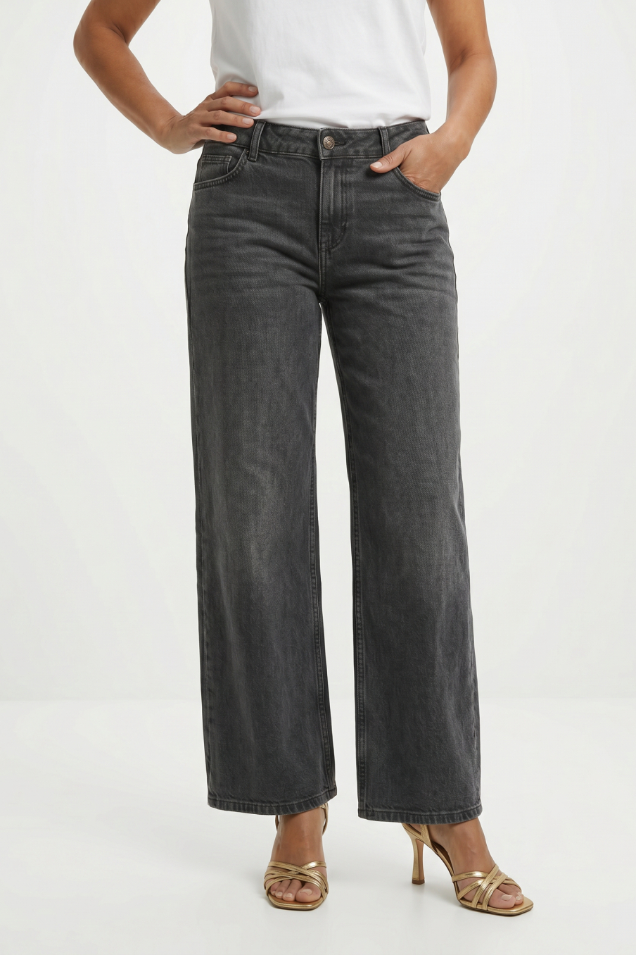Jeans JENNIFER de la taille 40, de couleur noir de denim
