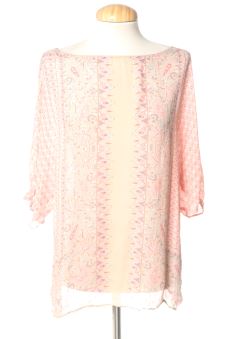 Blusa de manga corta M Massimo Dutti