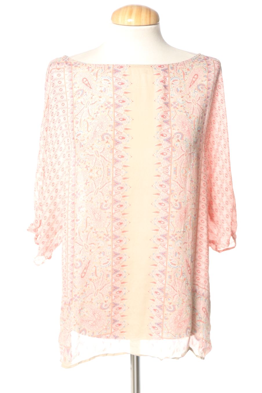 Blusa de manga corta de Massimo Dutti de la talla M, de color rosa