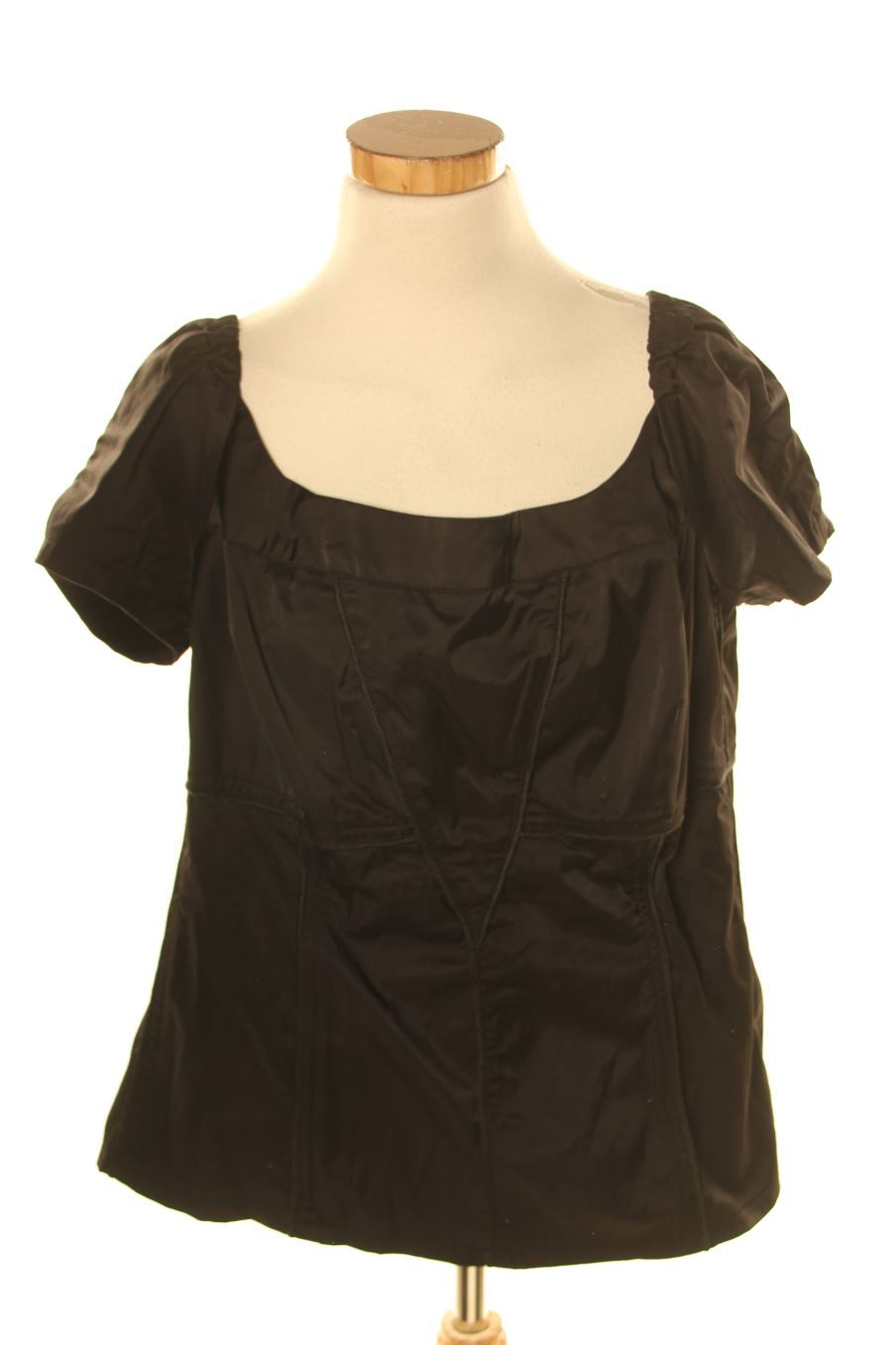Kurzärmelige Bluse von Tripp Größe L, Farbe Schwarz, für