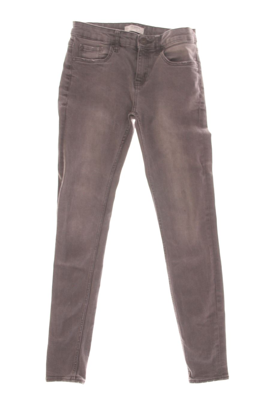 Vaquero de Zara de la talla 34, de color gris de ropa vaquera