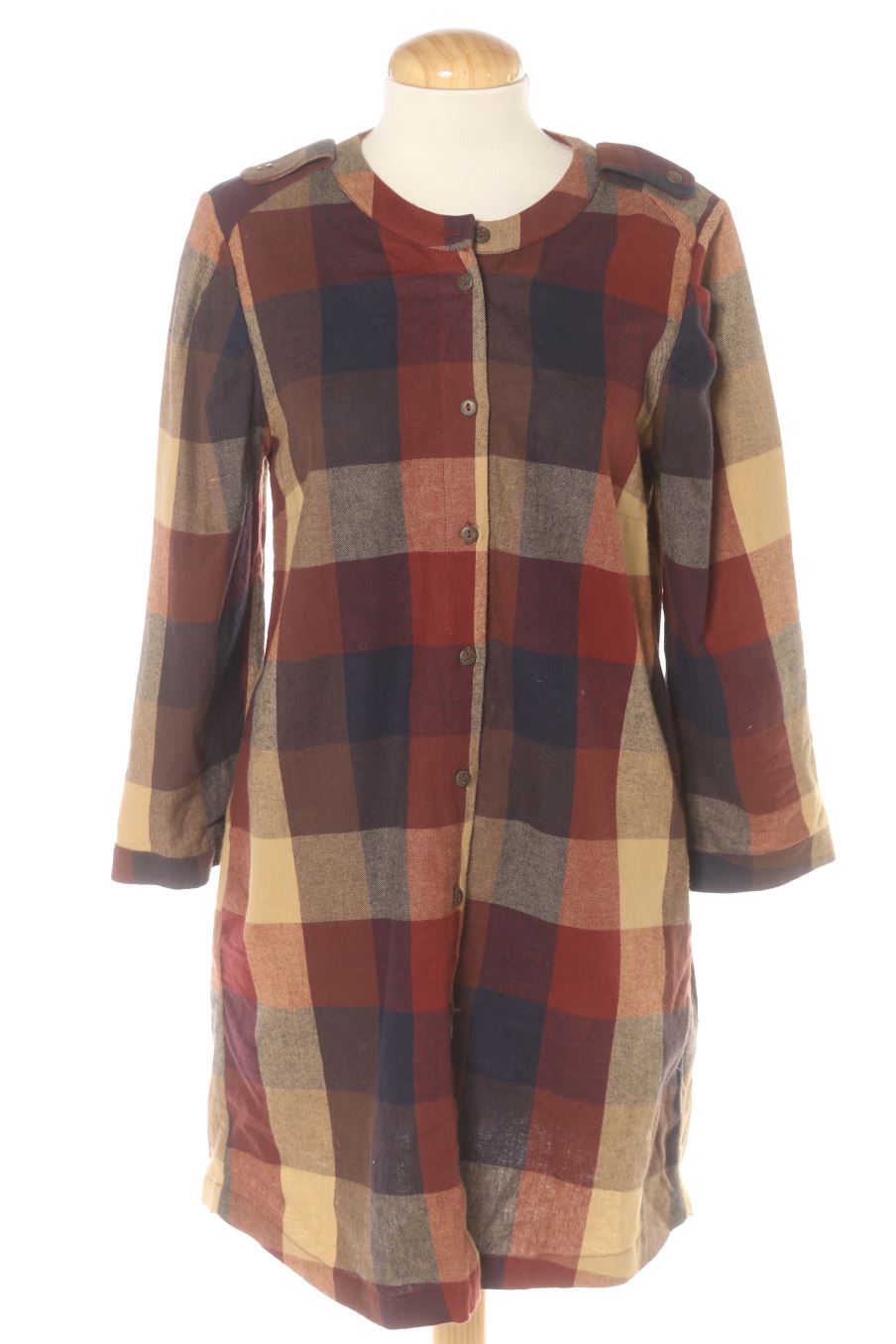 Vestido casual de Uterqüe de la talla S, de color cuadros