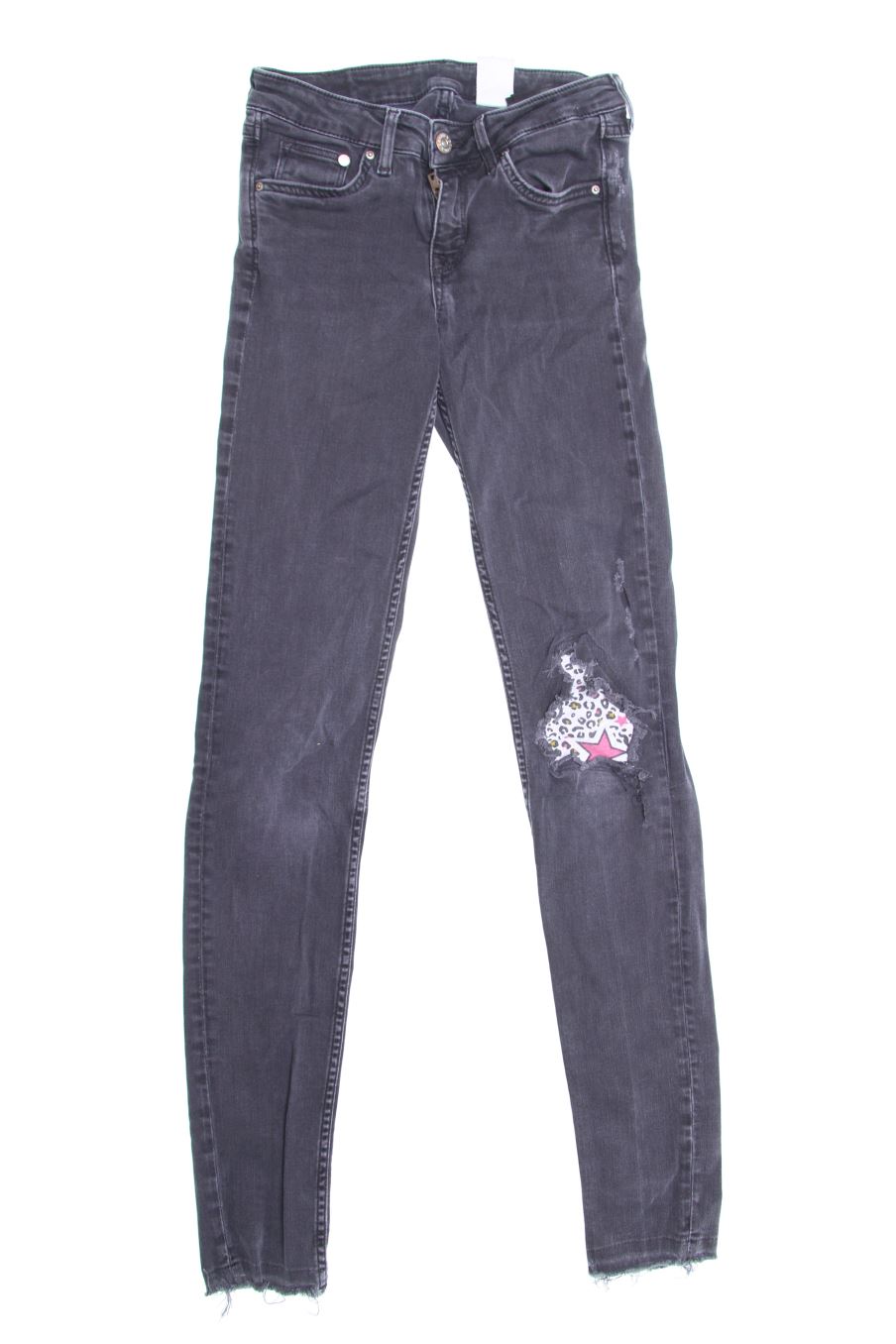 Vaqueros de H&M de la talla 34, de color negro de ropa vaquera