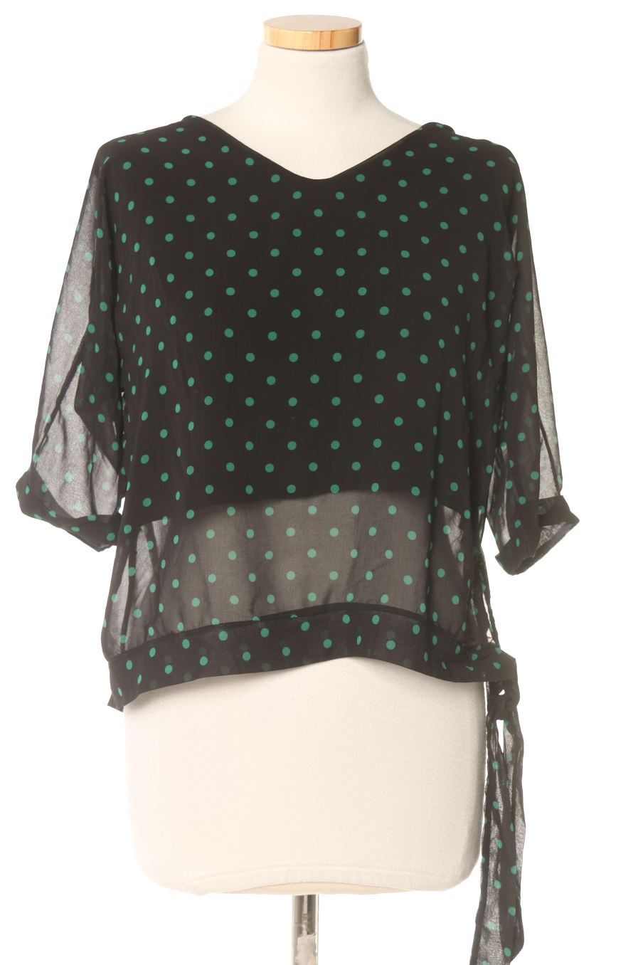 Blusa de manga corta de Aerfan de la talla S, de color negro