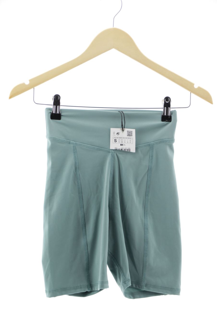 Pantalones cortos de deporte de Zara de la talla S, de color verde