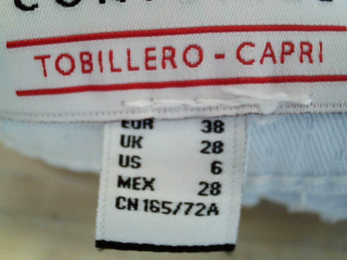 Jeans Cortefiel de la taille 38, de couleur imprimés de denim
