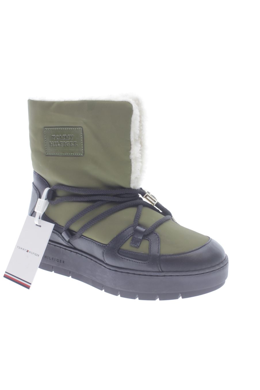 Bottes de Tommy Hilfiger de la taille 36, de couleur vert de