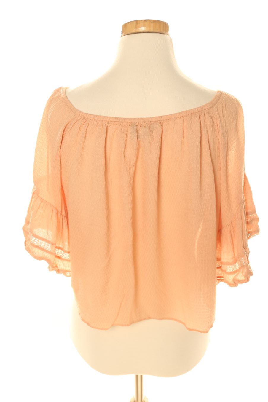 Blusa de manga corta de Zara de la talla XS, de color rosa