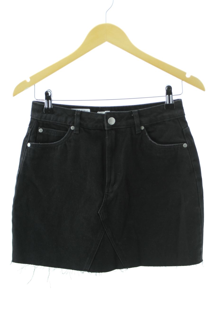 Aufwändiger Rock von Bizzbee Größe 36, Farbe Schwarz, aus Jeanskleidung für