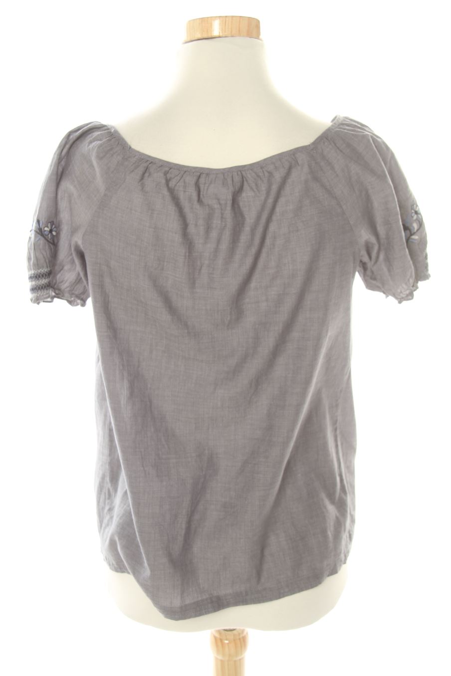 Blouse à manches courtes Camaieu de la taille 36, de couleur gris