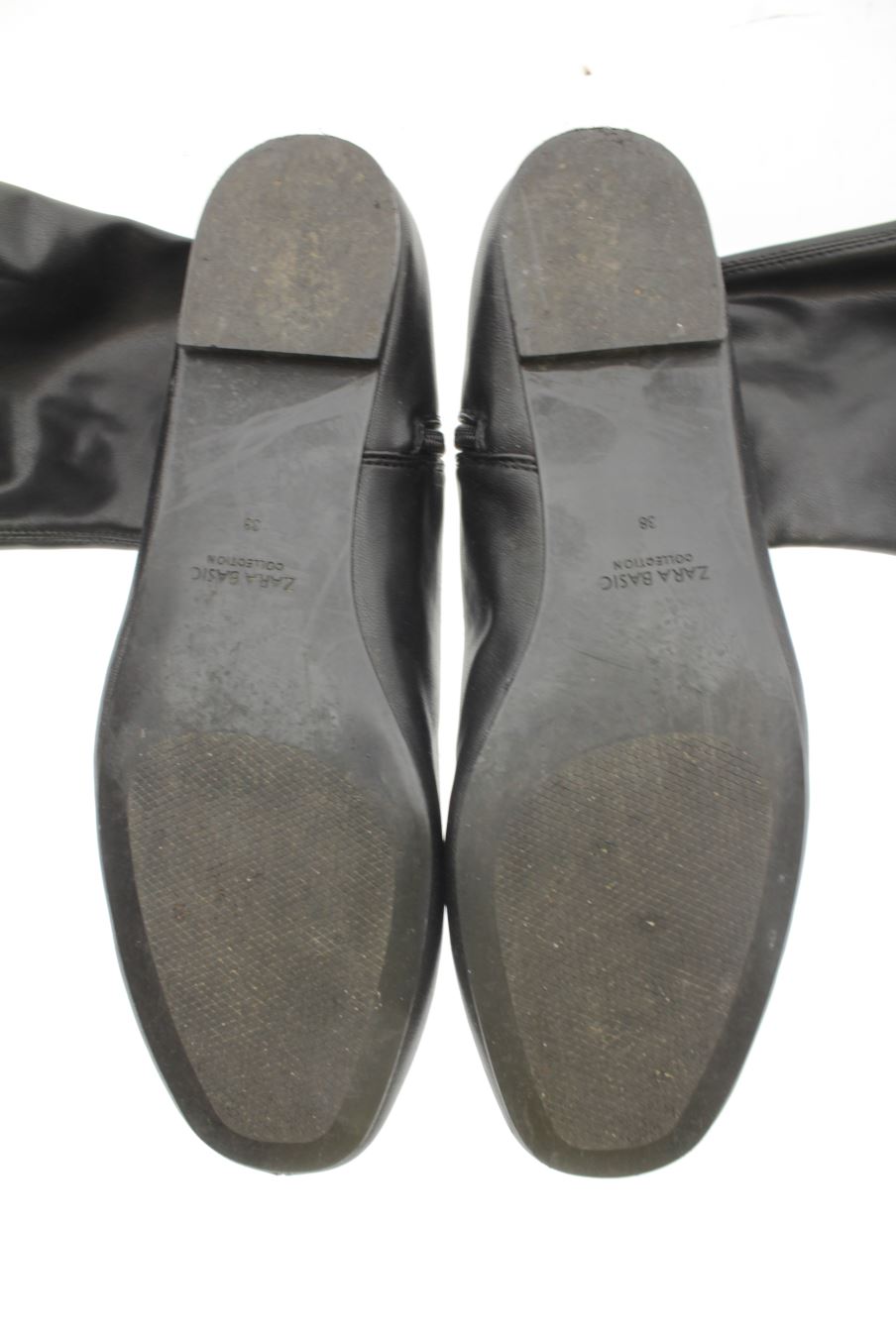Botas de Zara de la talla 38, de color negro de