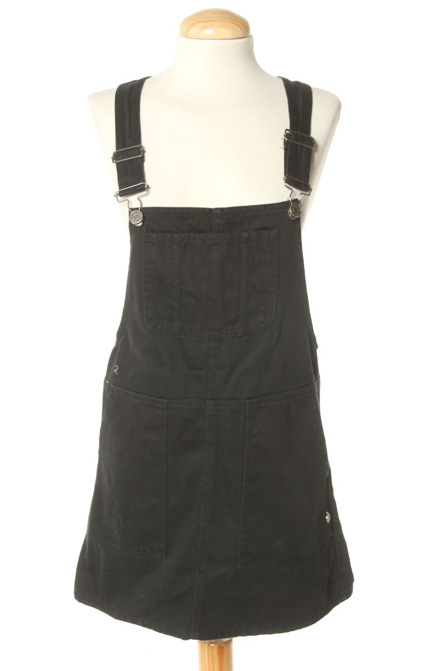 Vestido casual de Pull & Bear de la talla S, de color negro de ropa vaquera