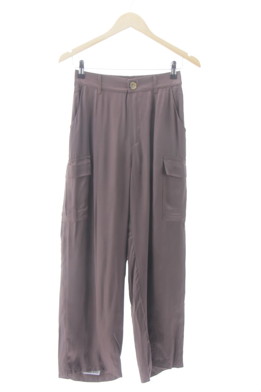 Pantalón Casual de Made in italy de la talla XS, de color marrón